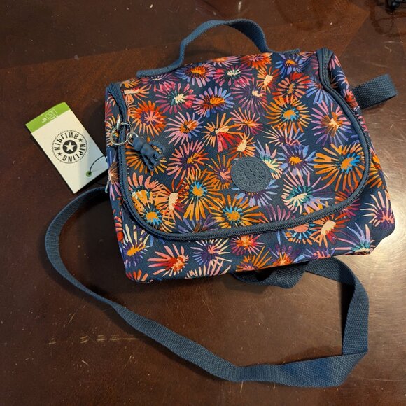 BNWT Kipling Kichirou Flower Works insulated lunch bag with sleeve - Picture 1 of 3